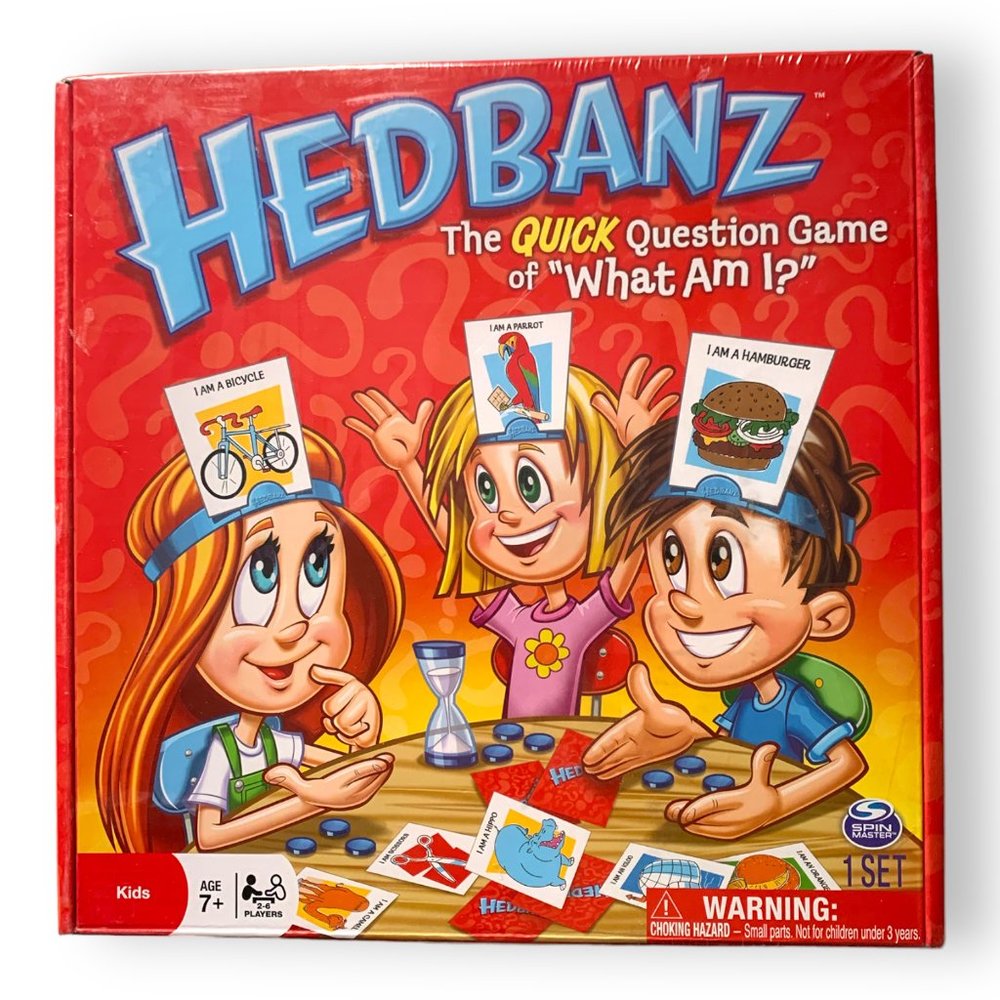 Hedbanz 2nd Edition 2-6 Players Spin Master Quick Question Board Game NEW SEALED